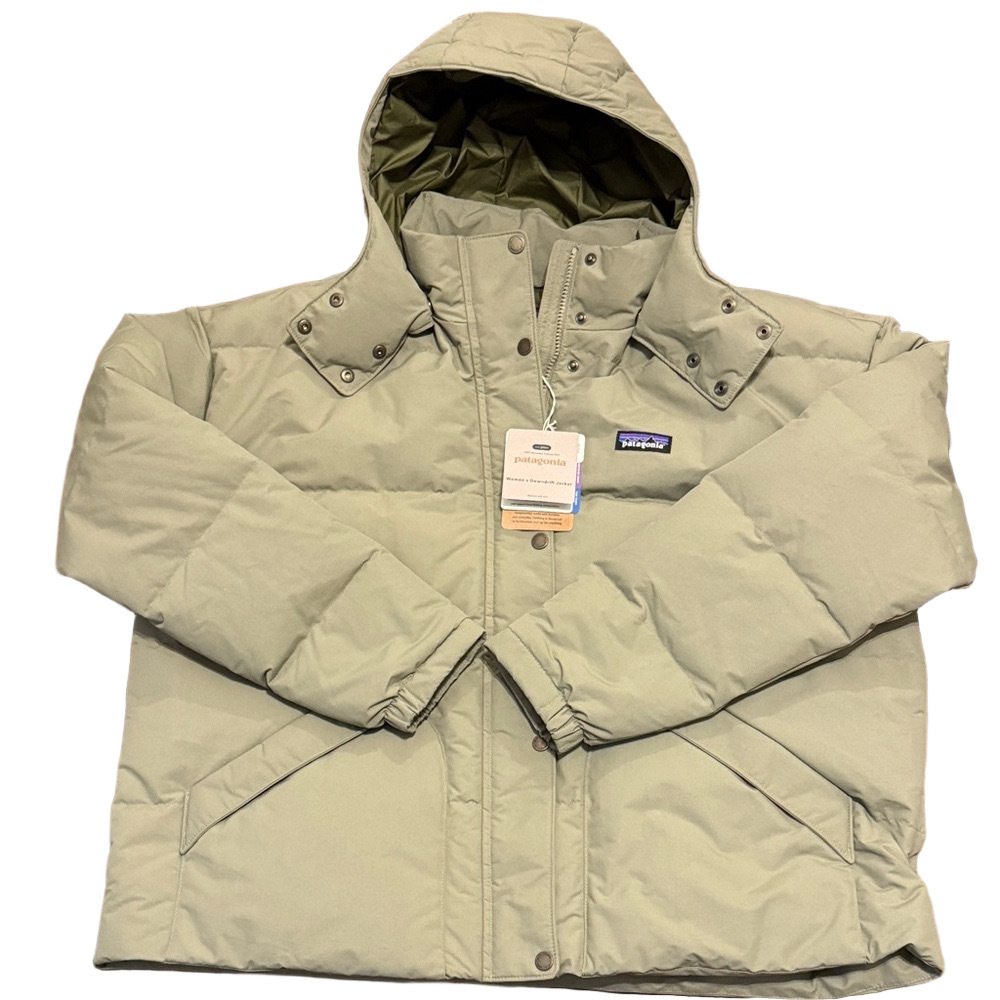 Patagonia Downdrift Green Hooded Puffer Coat Jacket NWT